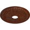 Ekena Millwork Raymond Medallion (Canopies up to 5 1/8"), 18 1/8"OD 3 5/8"ID x 1 1/8"P, Burnished Mahogany Crackle CM18RABMC - alternate 2